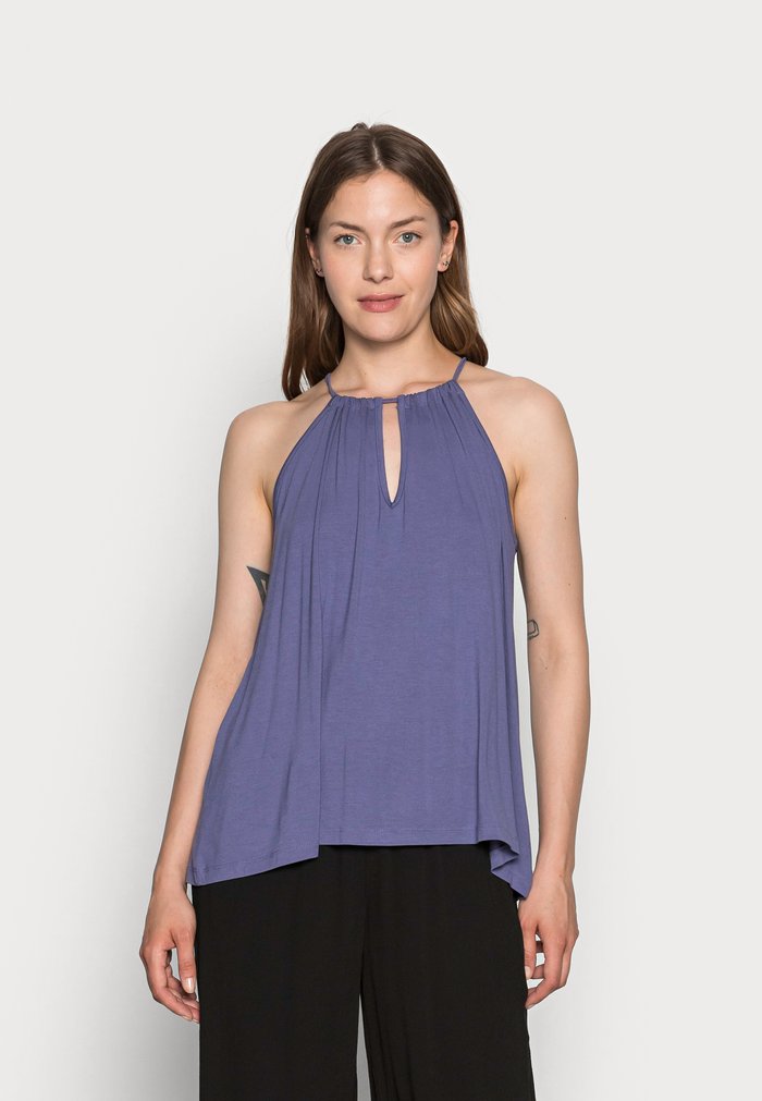 Hauts Anna Field KEYHOLE HALTERNECK Bleu Femme | XXR-2205772